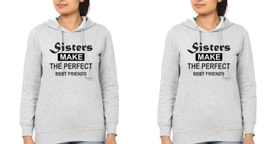 sister Make The Perfect Best Friends BFF Hoodies-FunkyTees