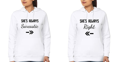 Sacrastic Right BFF Hoodies-FunkyTees