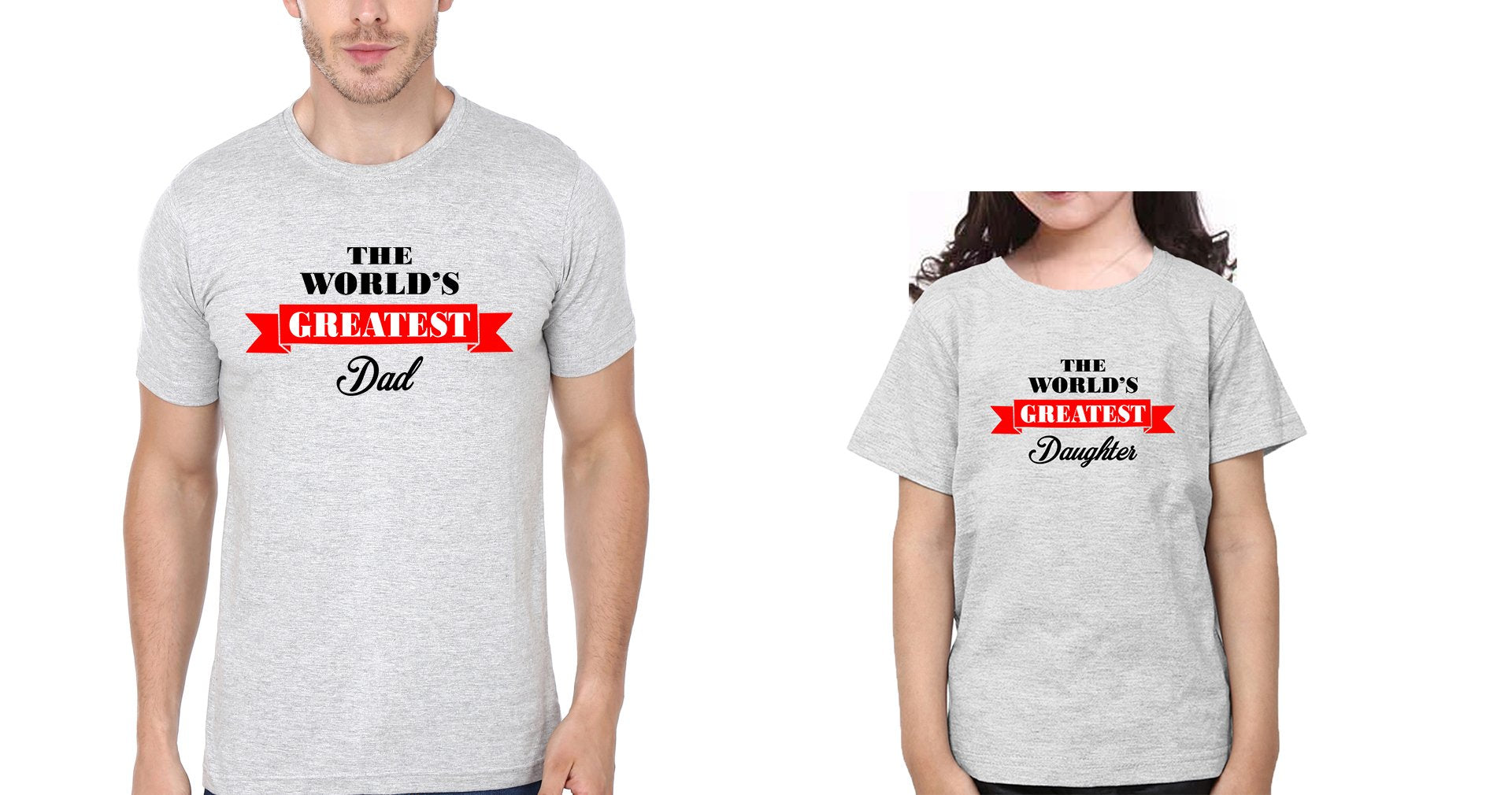 The World's Greatest DDad And Daughter Father and Daughter Matching T-Shirt- FunkyTeesClub