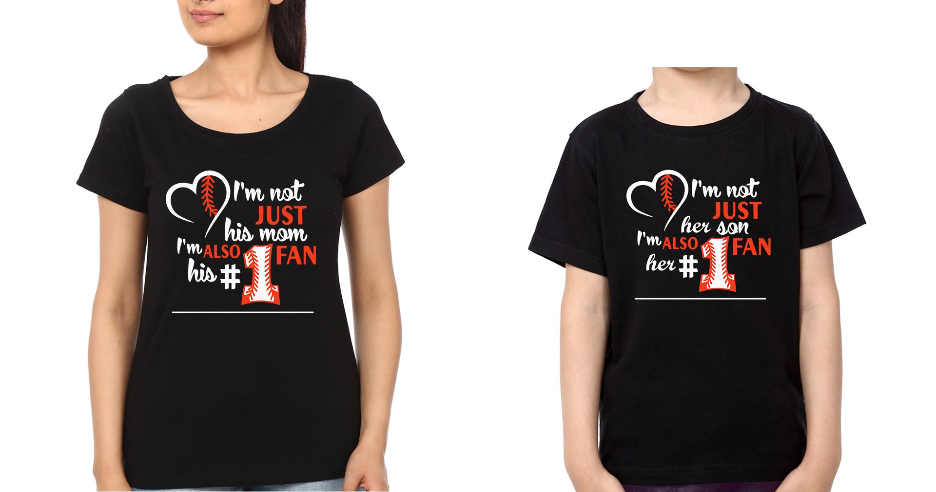 I'M Not Just His Mom Mother and Son Matching T-Shirt- FunkyTeesClub