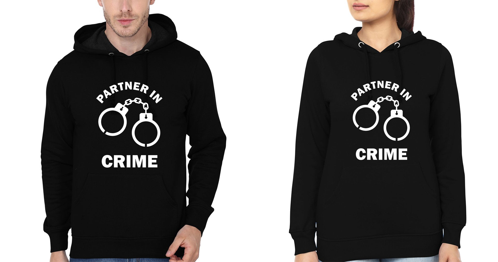 Partner In Crime BFF Hoodies-FunkyTees