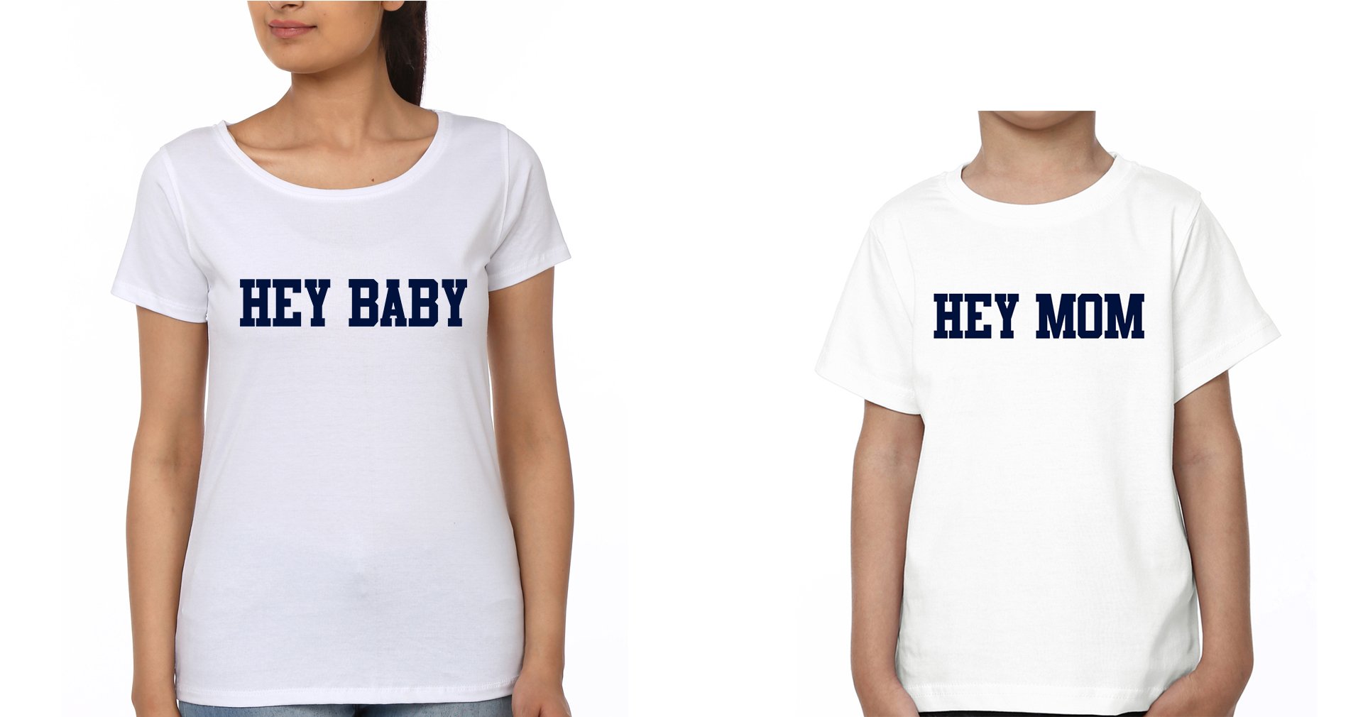 Hey Mom Hey Kid Mother and Son Matching T-Shirt- FunkyTeesClub