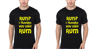 Rum BFF Half Sleeves T-Shirts-FunkyTees