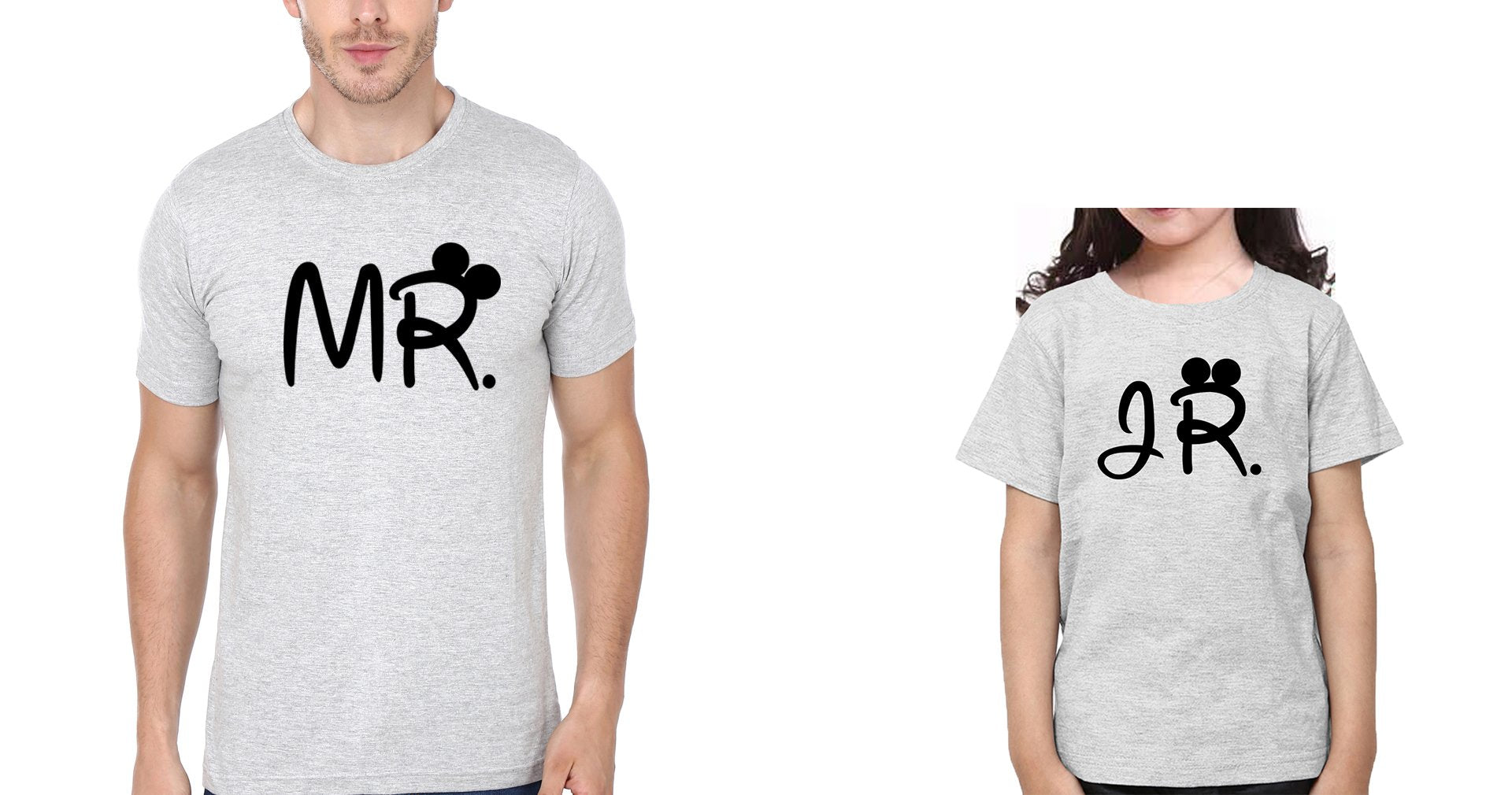 MR & JR Father and Daughter Matching T-Shirt- FunkyTeesClub