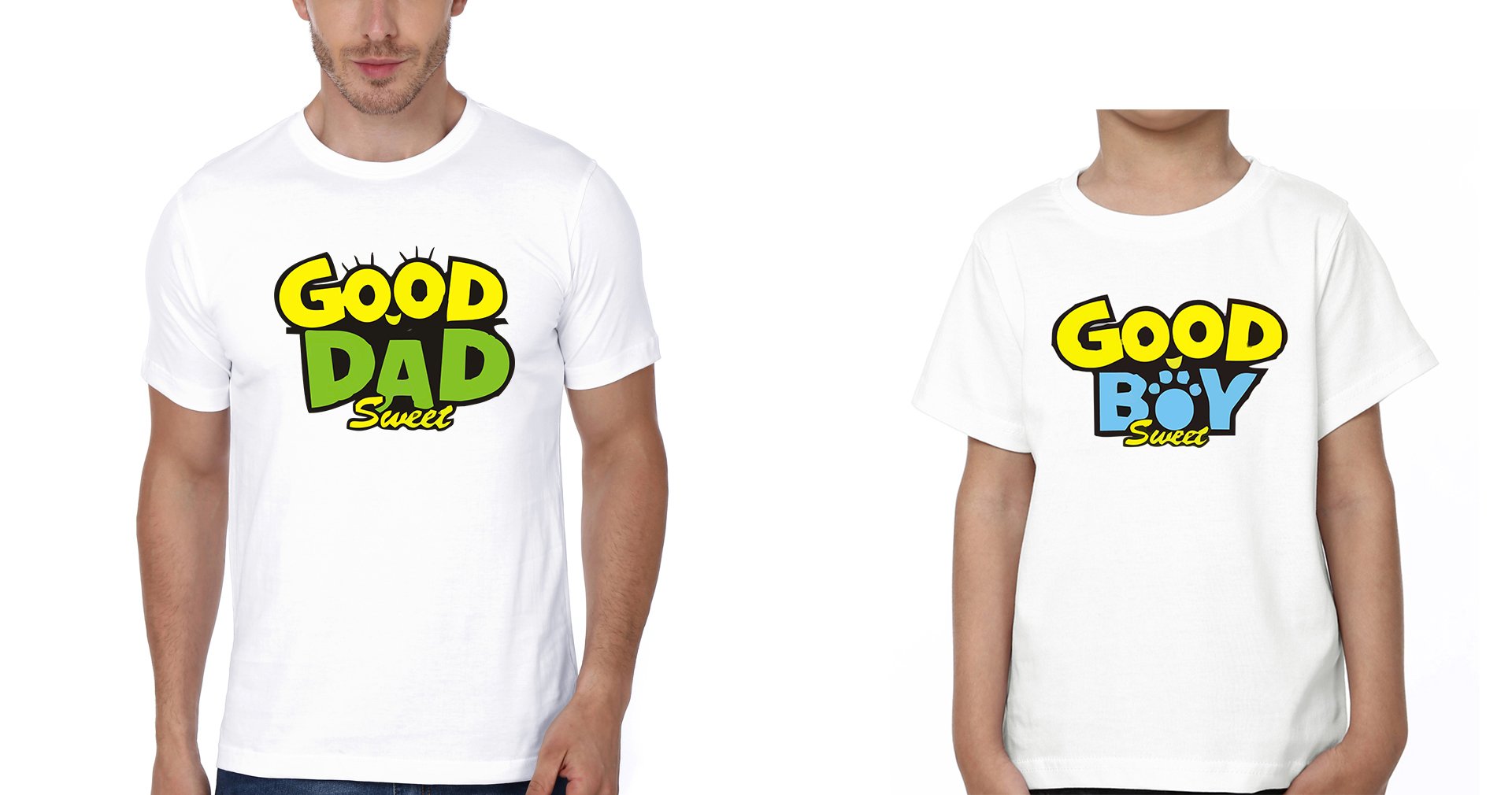 Good Dad Good Boy Father and Son Matching T-Shirt- FunkyTeesClub