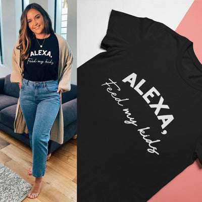 Alexa Feed My Kids Jacqueline Jossa Celebrity T-shirt- FunkyTeesClub