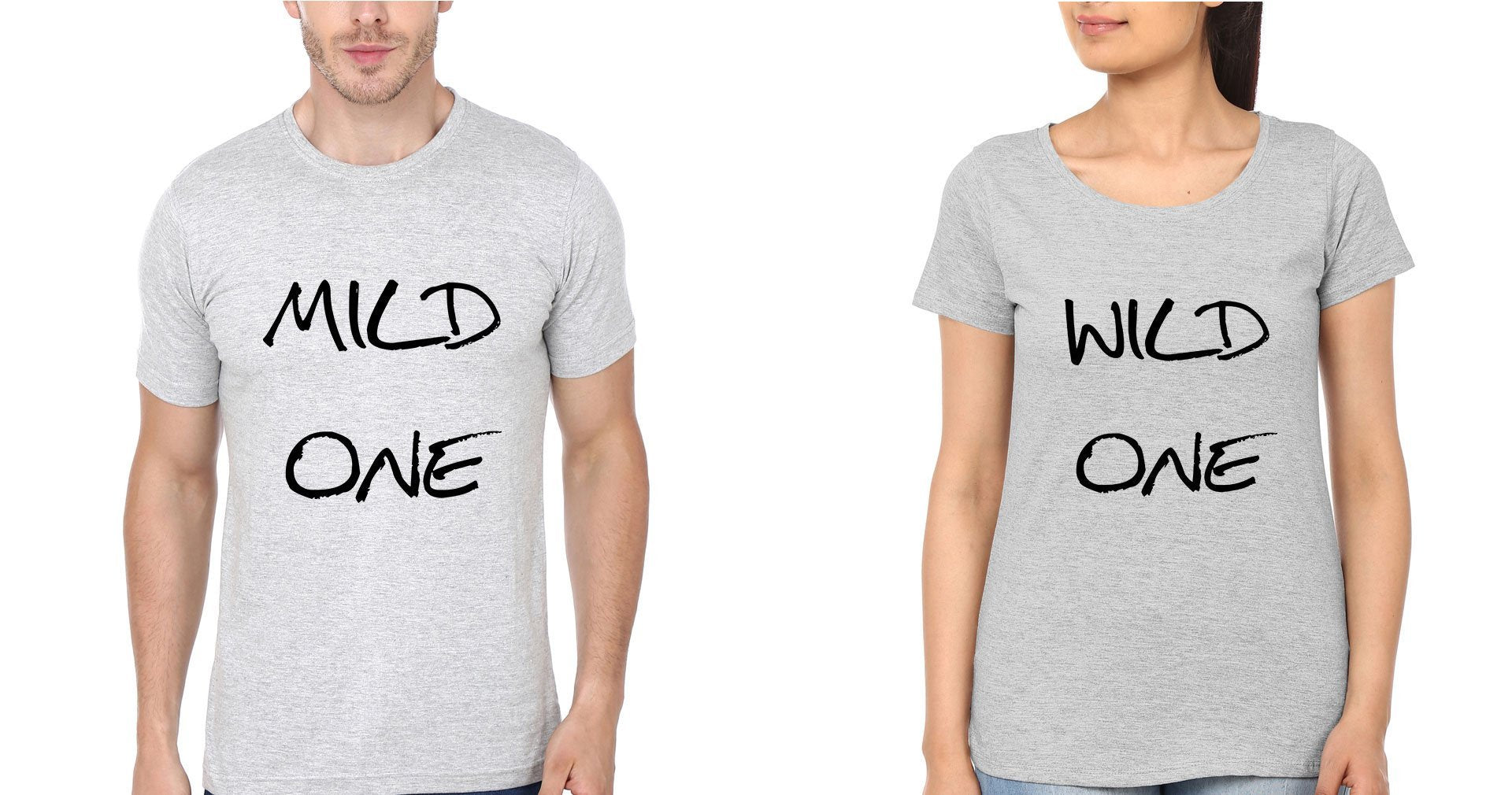 Mild&Wild BFF Half Sleeves T-Shirts-FunkyTees