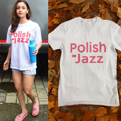 Polish Jazz Alia Bhatt Celebrity T-shirt- FunkyTeesClub