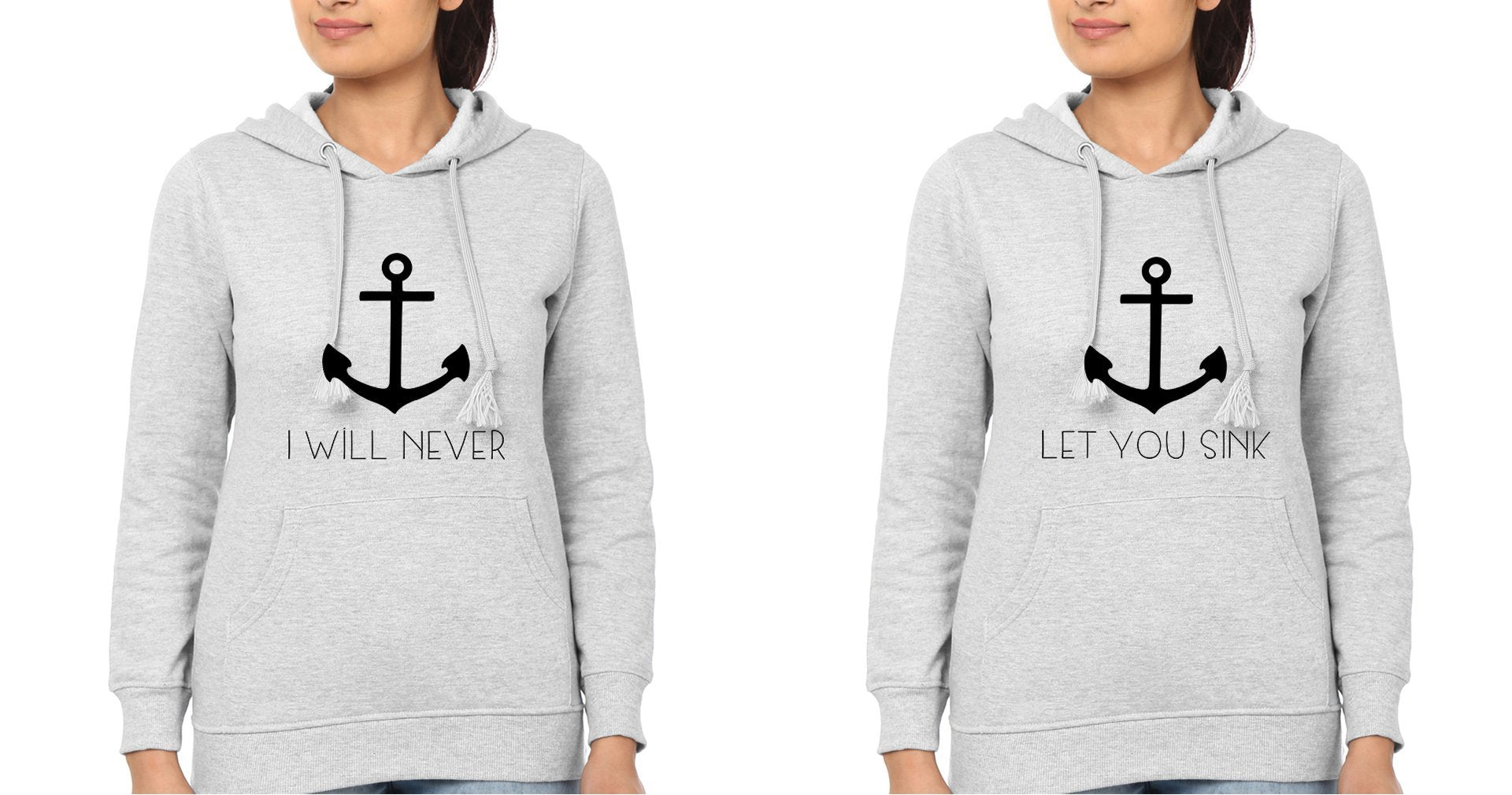 I Will Never Sister Sister Hoodies-FunkyTees