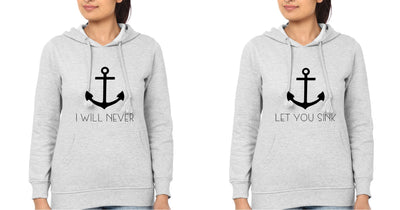 I Will Never Sister Sister Hoodies-FunkyTees