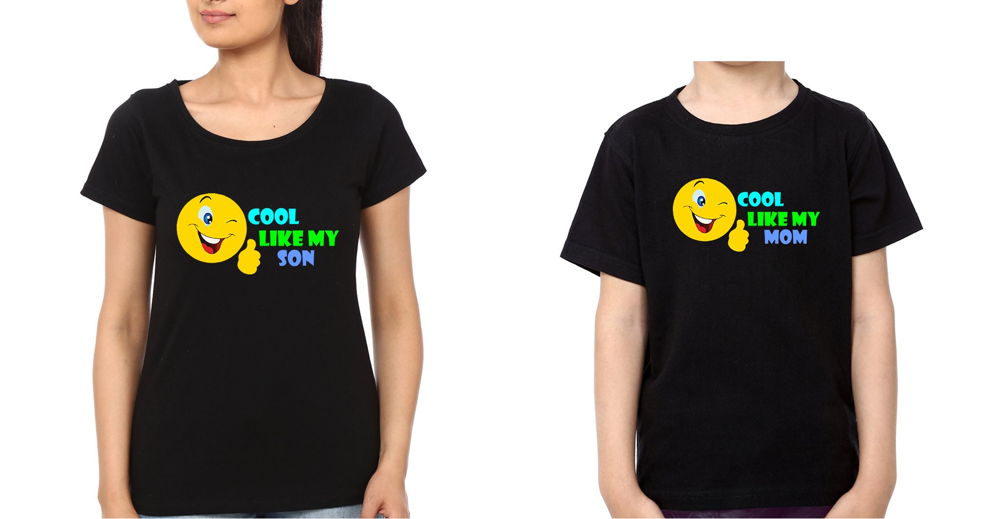 Cool Like My son Cool Like My Mom Mother and Son Matching T-Shirt- FunkyTeesClub