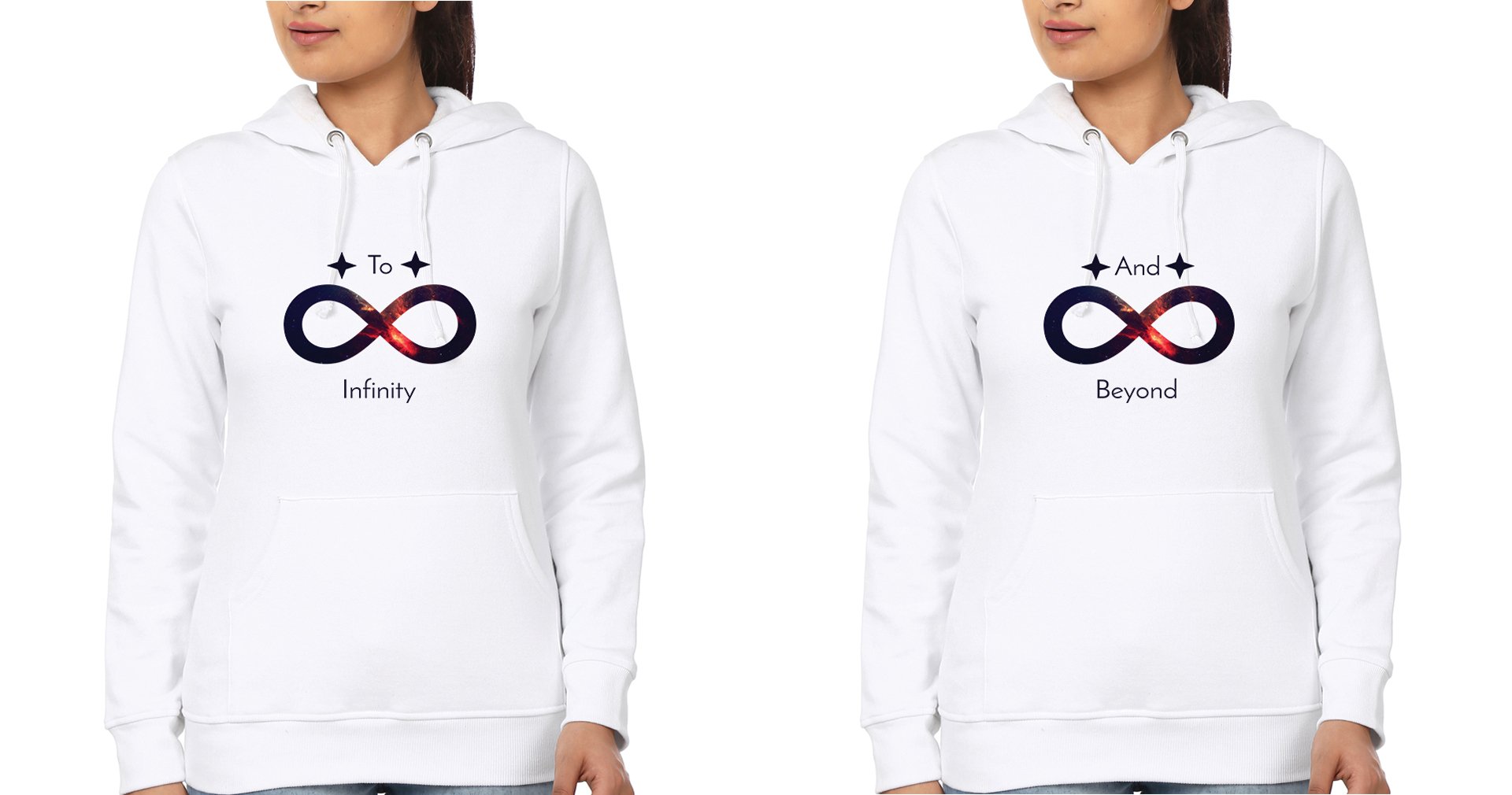 Infinity Beyond Sister Sister Hoodies-FunkyTees