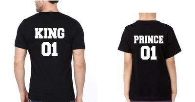 King 01 Prince 01 Father and Son Matching T-Shirt- FunkyTeesClub