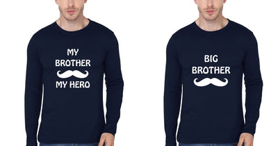 My Brother My Hero Brother-Brother Full Sleeves T-Shirts -FunkyTees