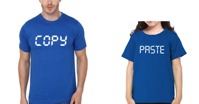 Copy Paste Father and Daughter Matching T-Shirt- FunkyTeesClub