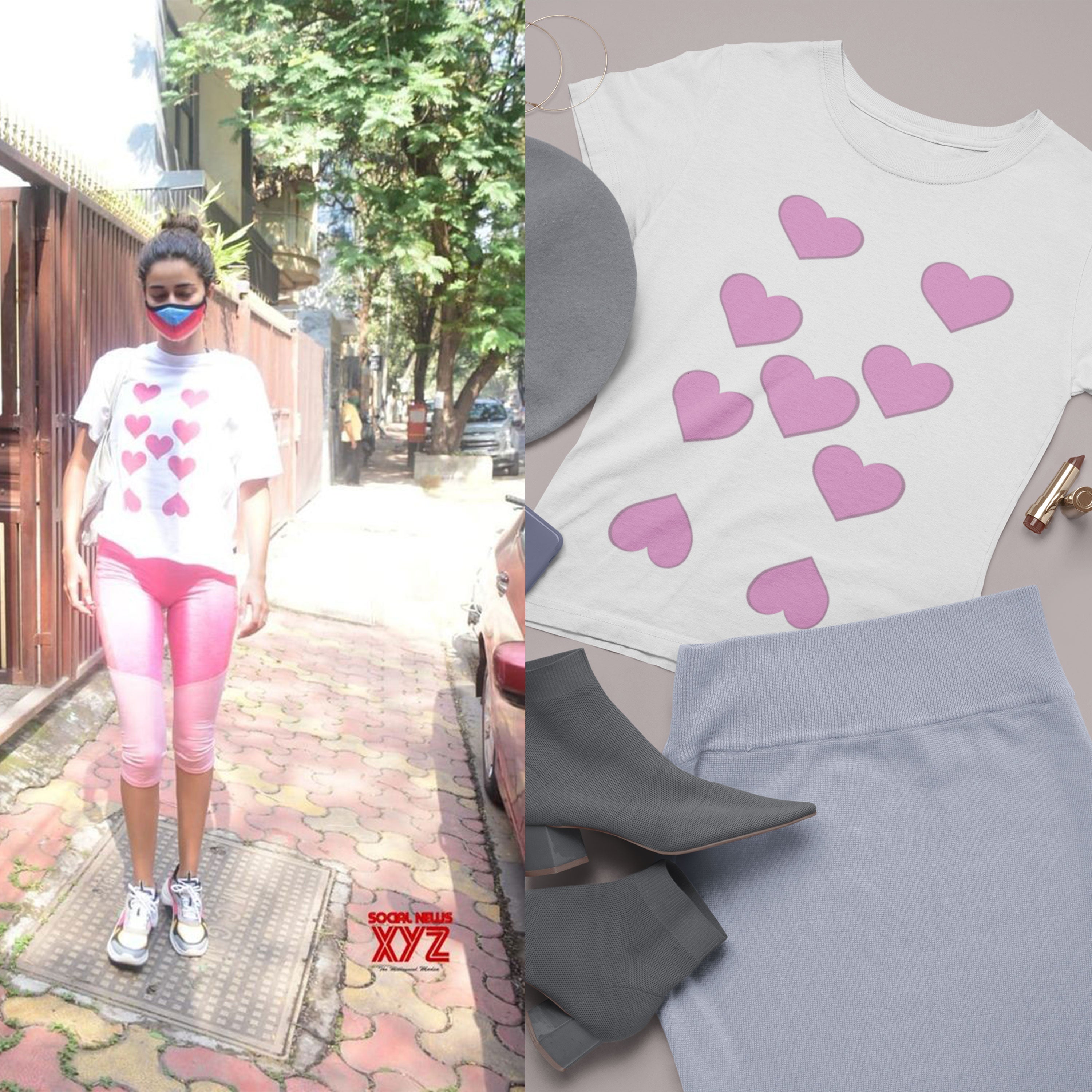 Heart Annaya Pandey Celebrity T-shirt- FunkyTeesClub