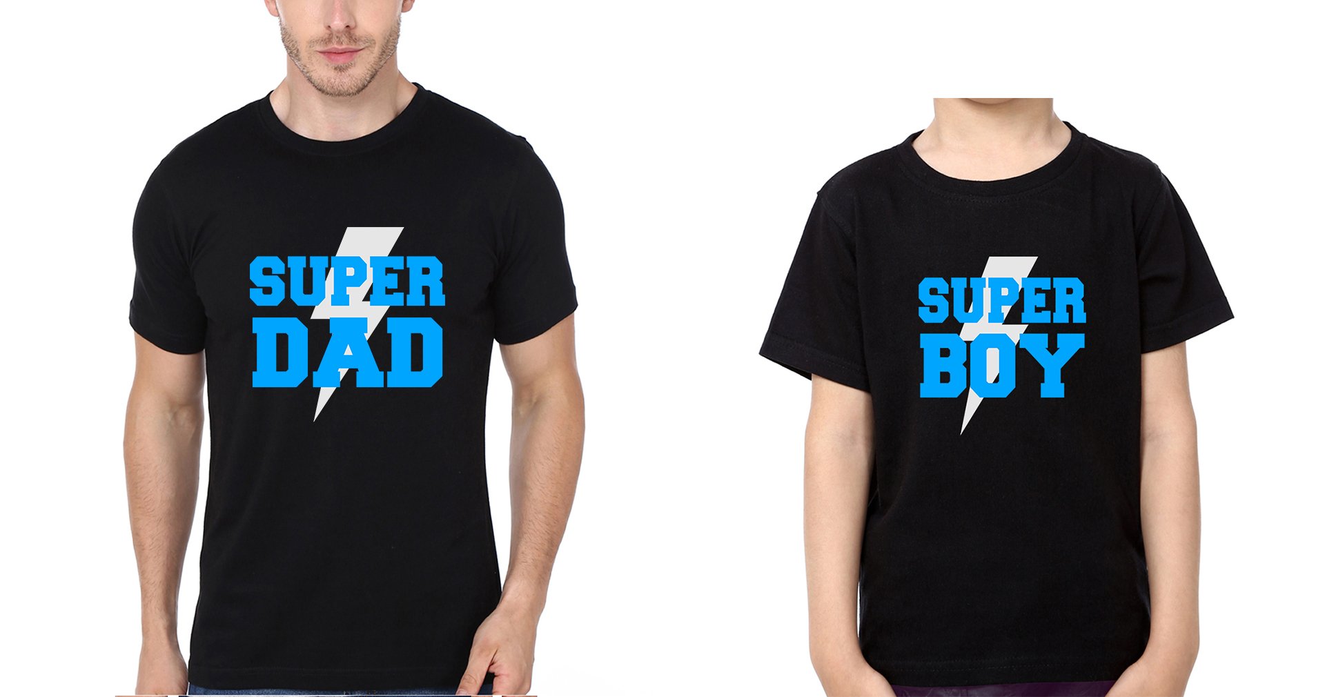 Super Dad & Super Boy Father and Son Matching T-Shirt- FunkyTeesClub