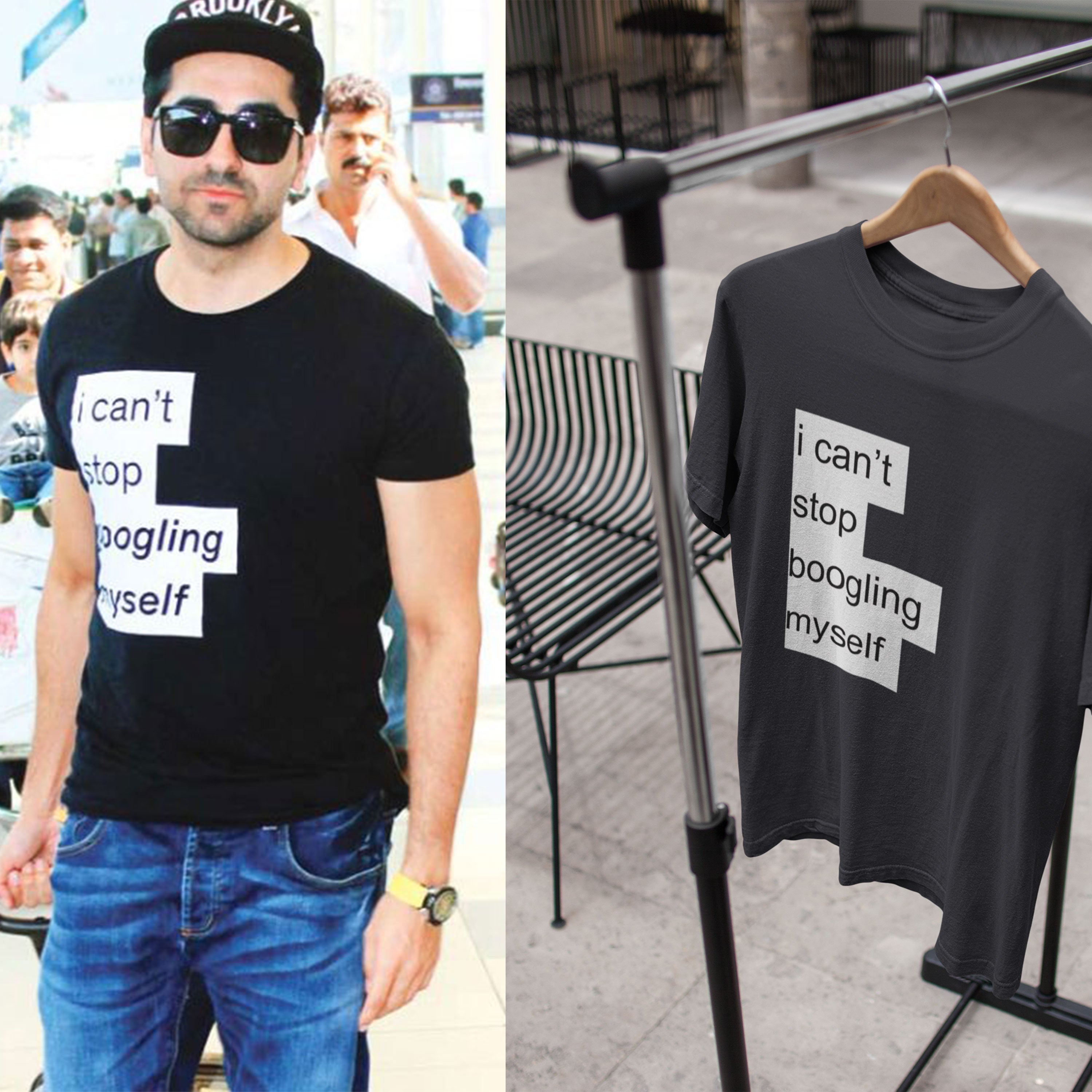 I Cant Stop Boogling Myself Ayushmann Khurrana Celebrity T-shirt- FunkyTeesClub