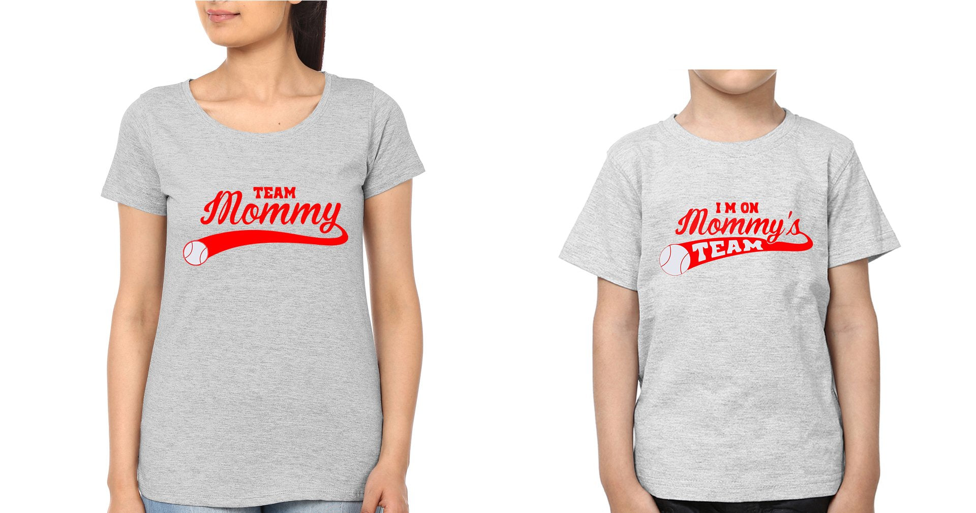 Mommy Team I 'M on Mommy team Mother and Son Matching T-Shirt- FunkyTeesClub