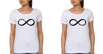 Soul Sisters BFF Half Sleeves T-Shirts-FunkyTees