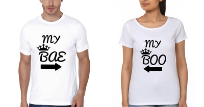 My BAE Couple Half Sleeves T-Shirts -FunkyTees