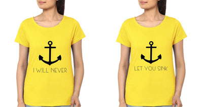 I Will Never Sister Sister Half Sleeves T-Shirts -FunkyTees