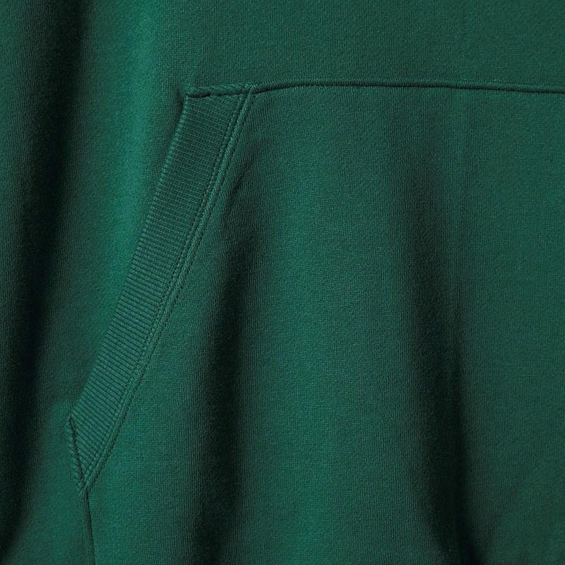 Plain Dark Green Hoodie Sweatshirt -FunkyTeesClub