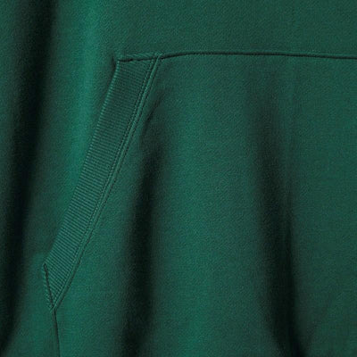 Plain Dark Green Hoodie Sweatshirt -FunkyTeesClub