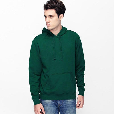 Plain Dark Green Hoodie Sweatshirt -FunkyTeesClub