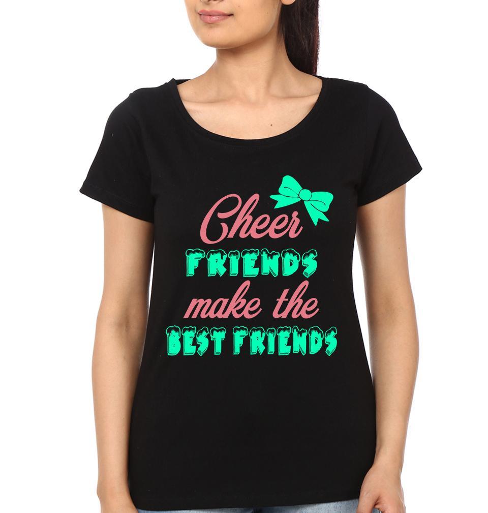 Cheer Friend Make Best Friends BFF Half Sleeves T-Shirts-FunkyTees