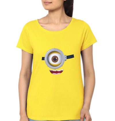 Minion Couple Half Sleeves T-Shirts -FunkyTees