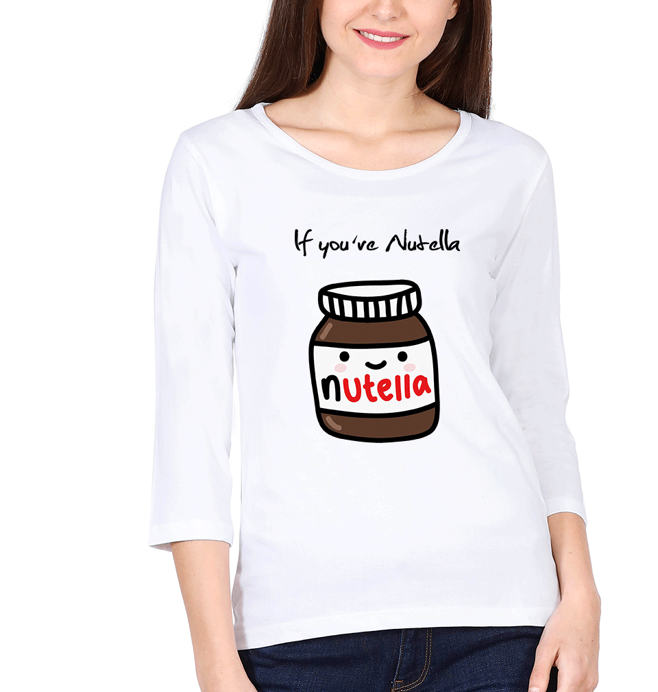 Nutella Bread Sister Sister Full Sleeves T-Shirts -FunkyTees