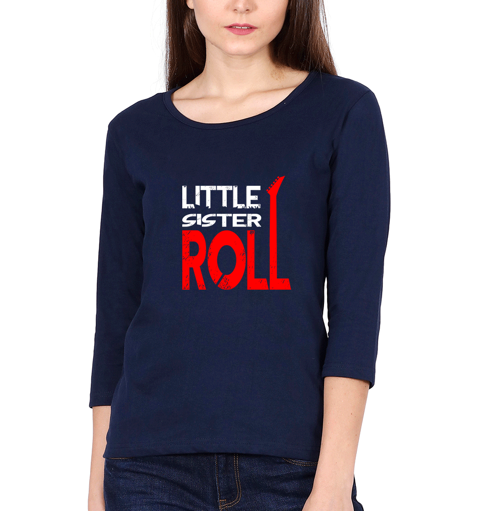Rock n Roll Sister Sister Full Sleeves T-Shirts -FunkyTees