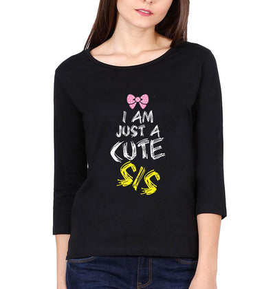 Cool Bro Cute Sis Brother-Sister Full Sleeves T-Shirts -FunkyTees