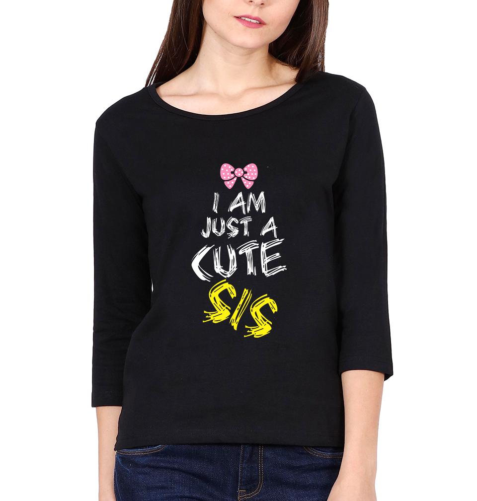 Cool Bro Cute Sis Brother-Sister Full Sleeves T-Shirts -FunkyTees