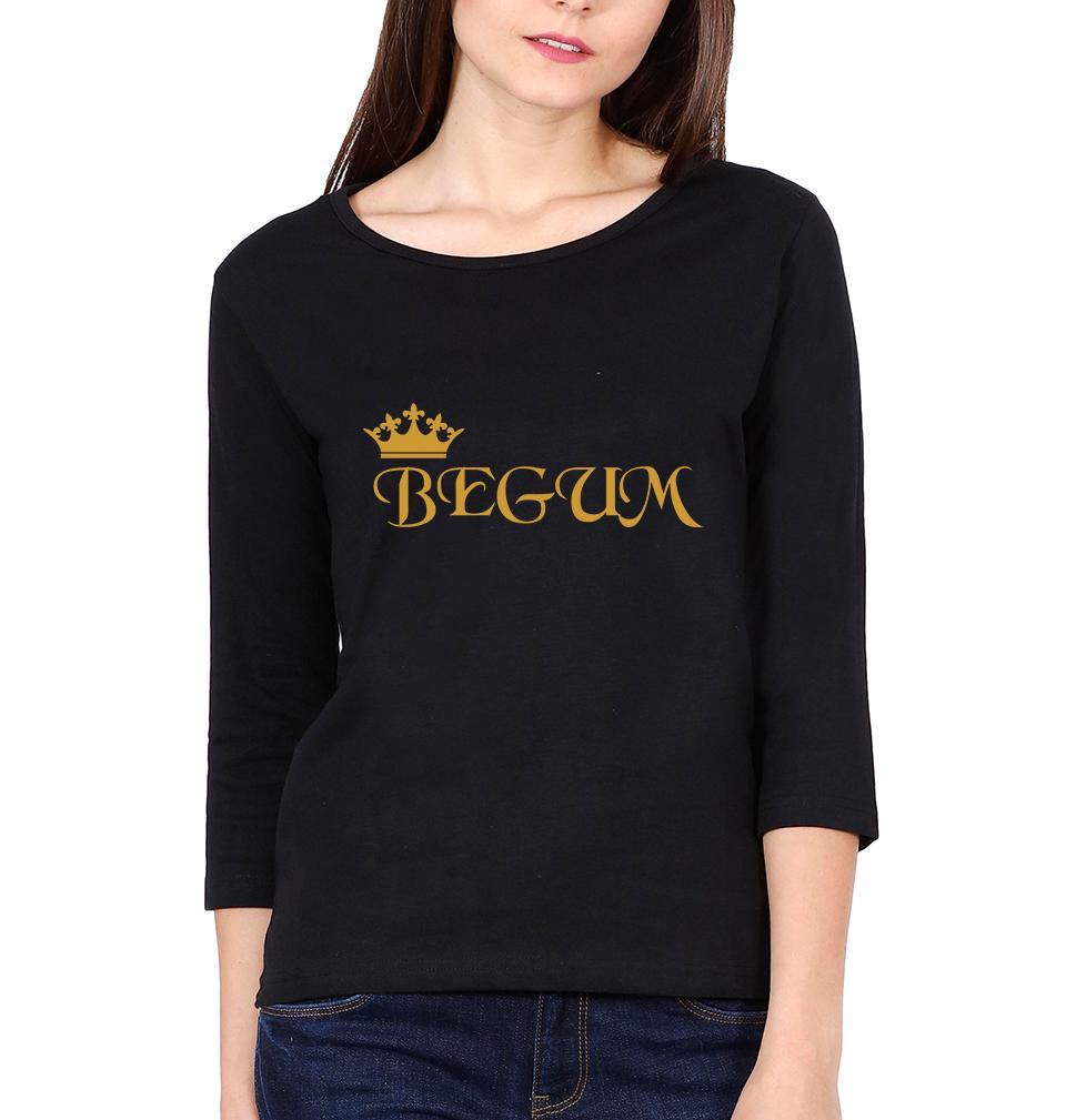 Nawab Begum Couple Full Sleeves T-Shirts -FunkyTees