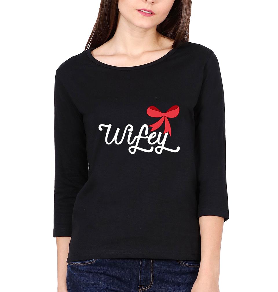 Hubby Wifey Couple Full Sleeves T-Shirts -FunkyTees