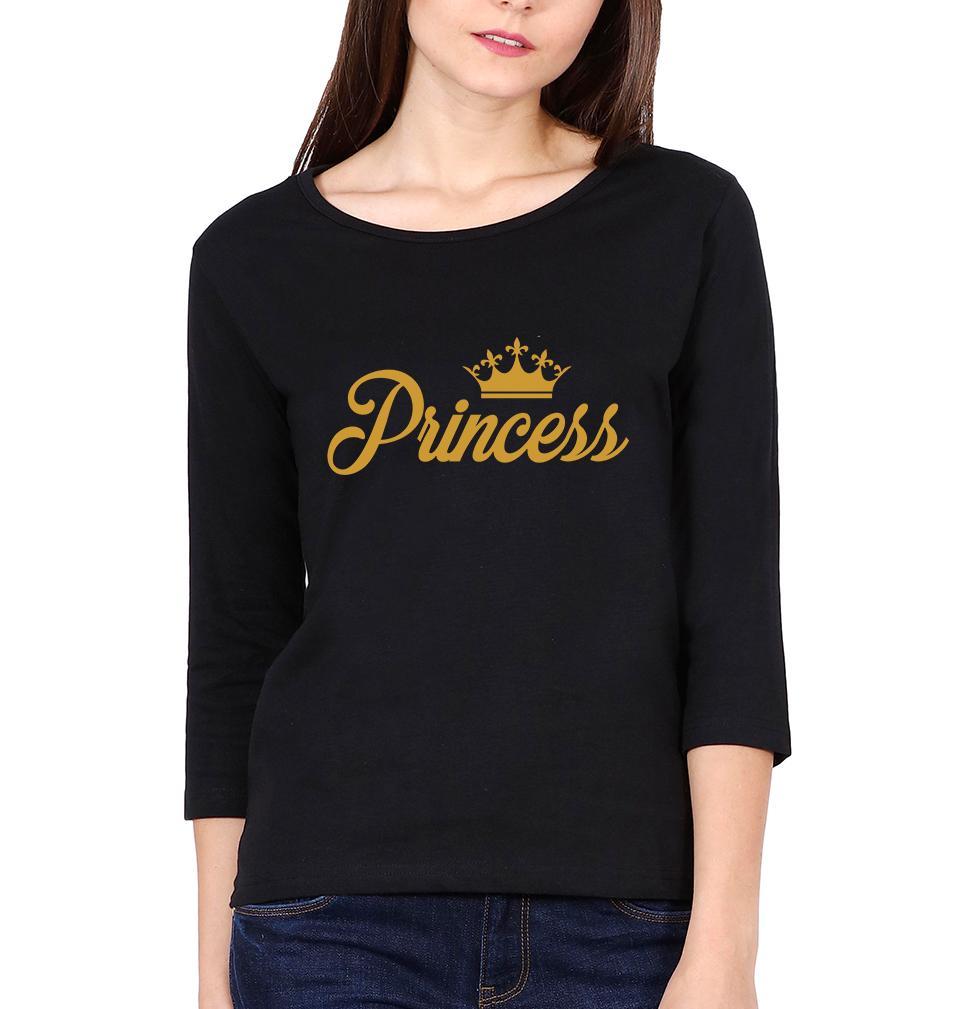 Prince & Princess Couple Full Sleeves T-Shirts -FunkyTees