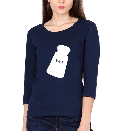 Salt Pepper Sister Sister Full Sleeves T-Shirts -FunkyTees