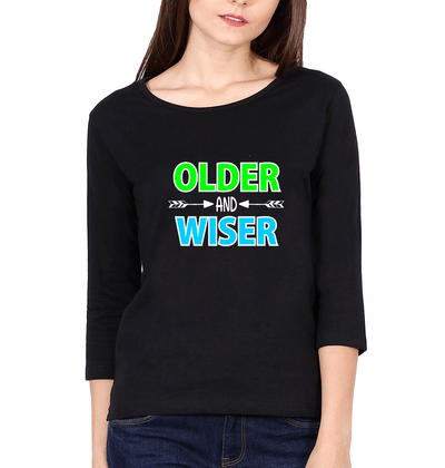 Older & Younger Sister Sister Full Sleeves T-Shirts -FunkyTees