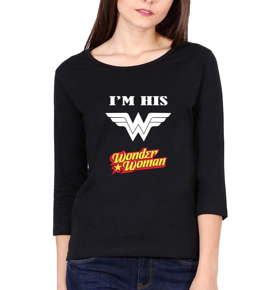 I'M Her Superman And I'M His Wonder Woman Couple Full Sleeves T-Shirts -FunkyTees
