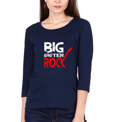 Rock n Roll Sister Sister Full Sleeves T-Shirts -FunkyTees