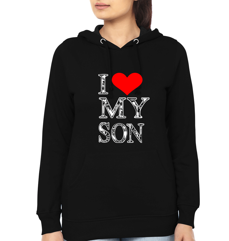 I Love Mom I Love Son Mother and Son Matching Hoodies- FunkyTeesClub