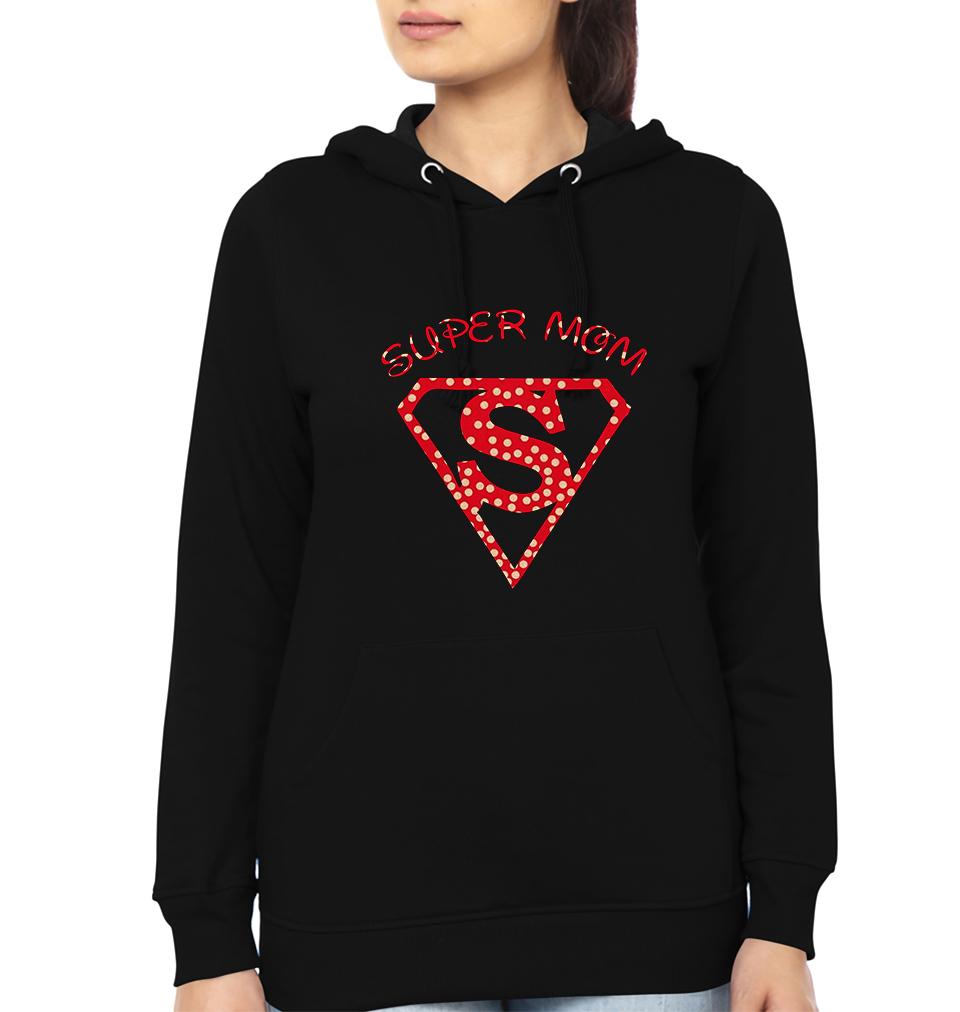 Super Mom Super Kid Mother and Daughter Matching Hoodies- FunkyTeesClub
