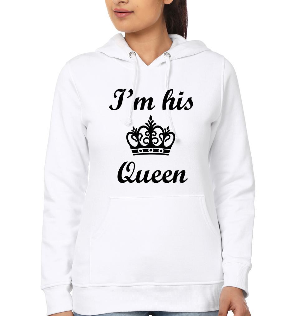 I'm Her King I'm His Queen Couple Hoodie-FunkyTees
