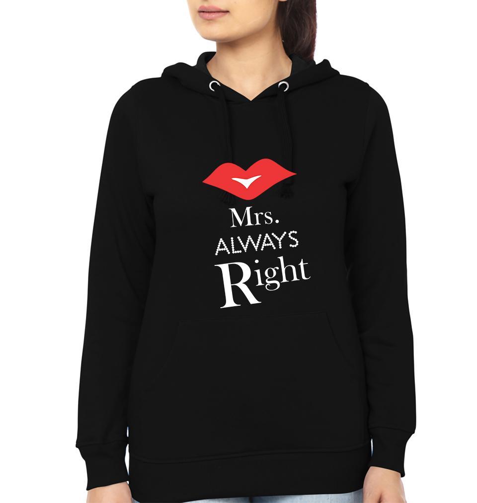 Mr.Right & Mrs. Always Right Couple Hoodie-FunkyTees