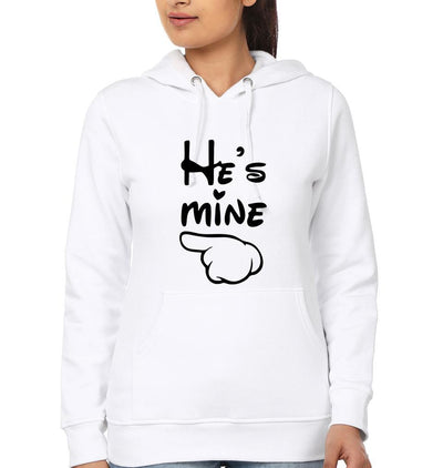He is Mine She is Mine Couple Hoodie-FunkyTees