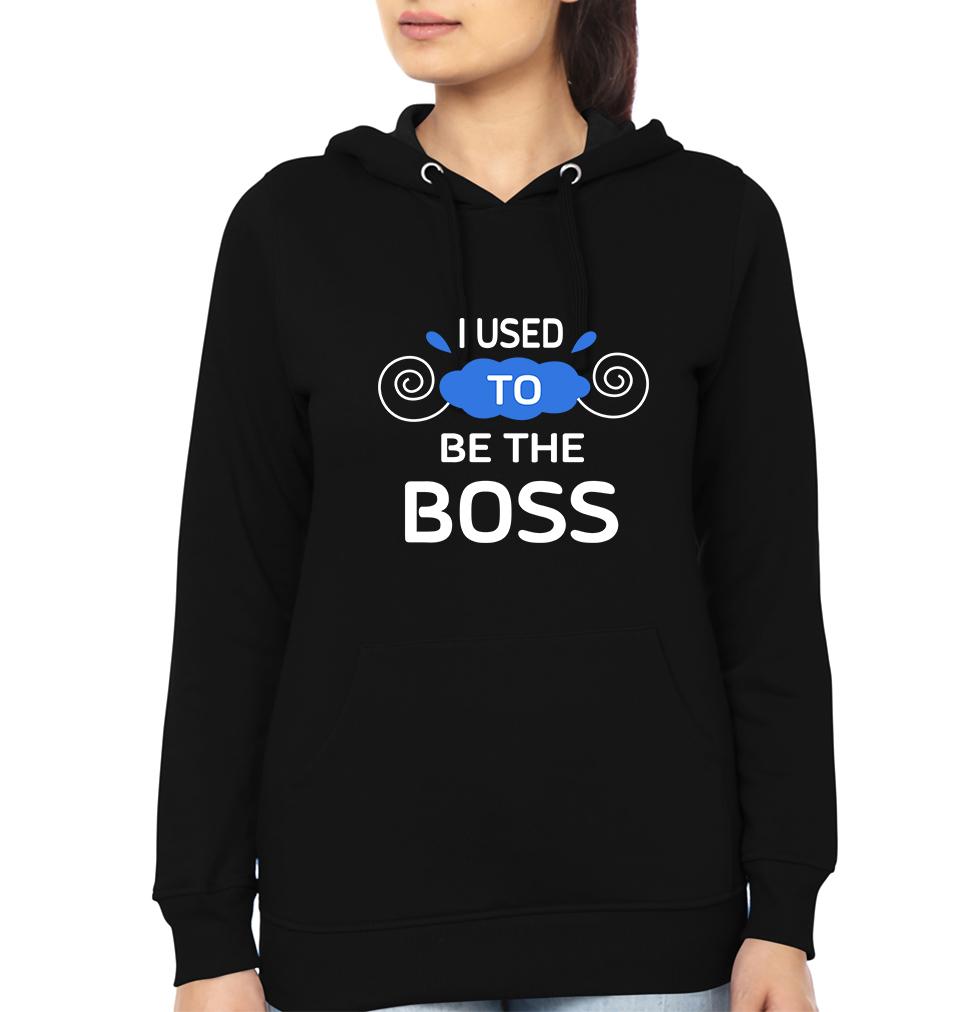 I Used To Be Boss & I Am Boss Mother and Son Matching Hoodies- FunkyTeesClub