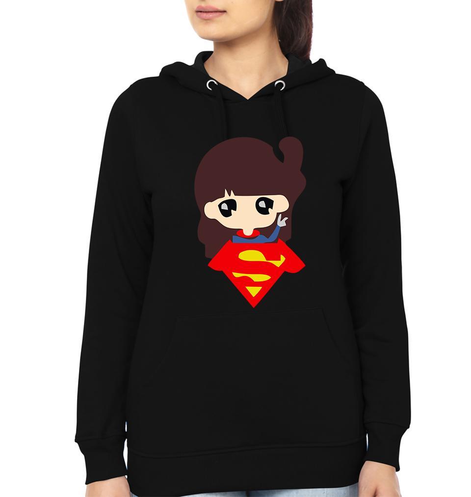 Super Man Super Girl Couple Hoodie-FunkyTees