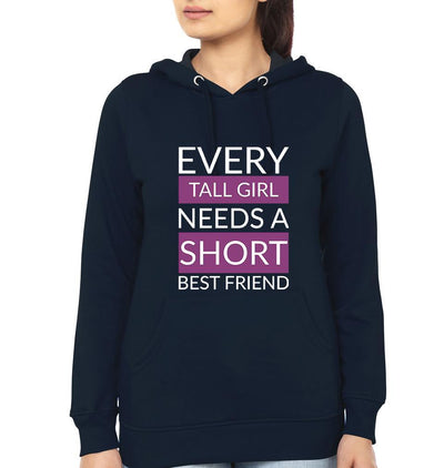 Tall short BFF Hoodies-FunkyTees